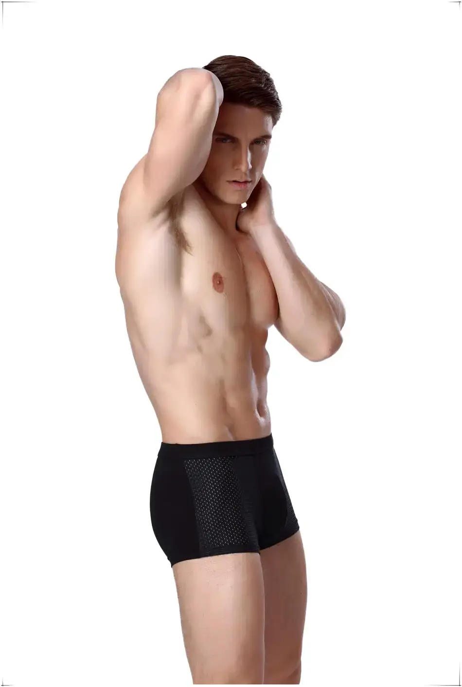 8 pçs/lote roupa interior boxer shorts masculinos malha verão homem sexy quente bolsa calcinha tamanhos grandes 5xl 6xl 7xl 8xl troncos — image 2