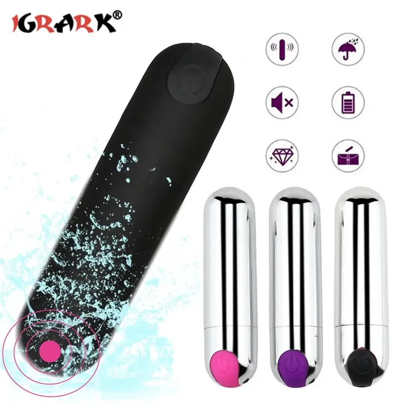 Powerful USB Charge Bullet Vibrator Clitoris Stimulator G-Spot Vagina Massage Adult Erotic Sex Toys For Woman Female Masturbator — image 3