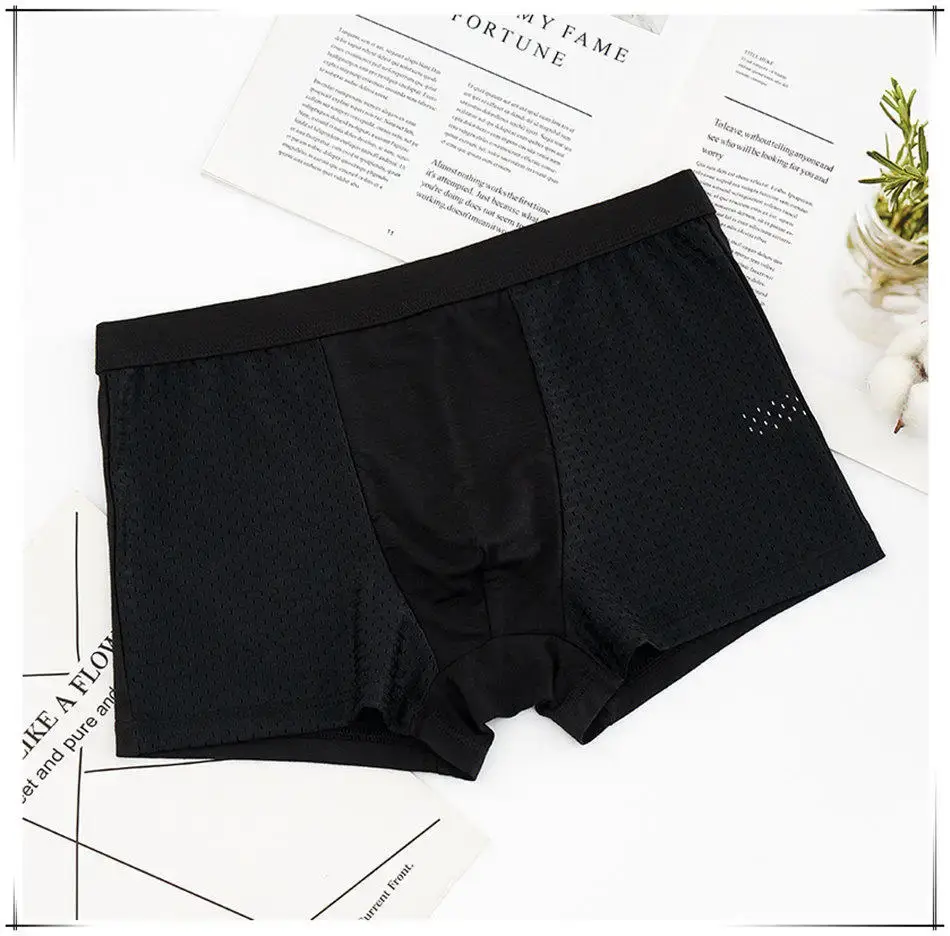 8 pçs/lote roupa interior boxer shorts masculinos malha verão homem sexy quente bolsa calcinha tamanhos grandes 5xl 6xl 7xl 8xl troncos — image 11