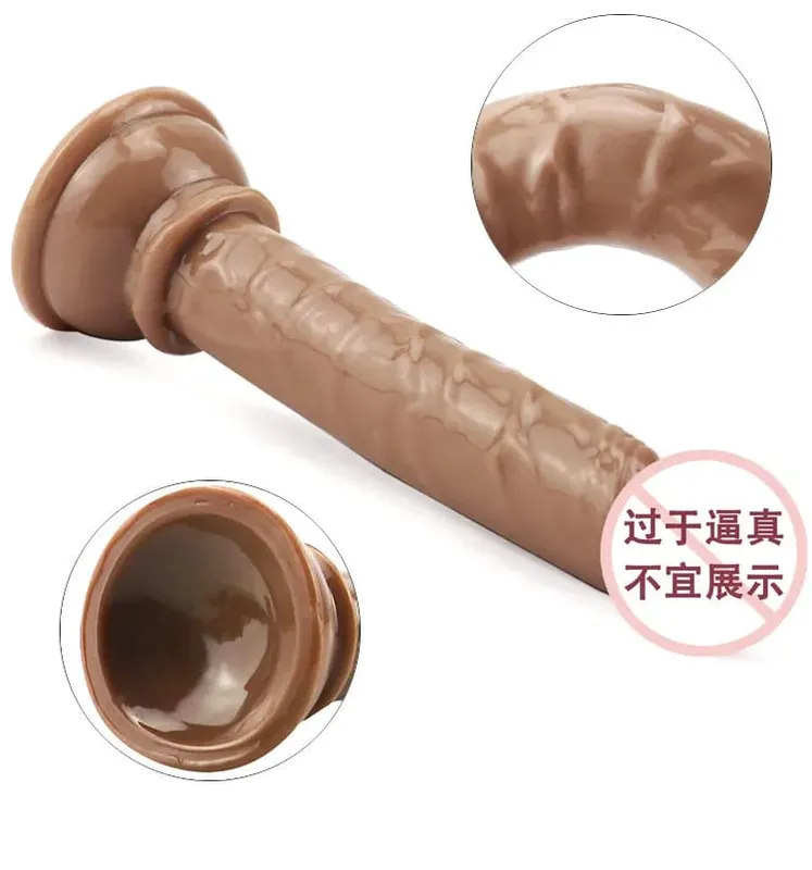 Ερωτικό μαλακό ζελέ Dildo πρωκτικό βύσμα γλουτών Ρεαλιστική ισχυρή βεντούζα πέους Παιχνίδι πουλί για ενήλικες σεξ με σημείο G για γυναίκες