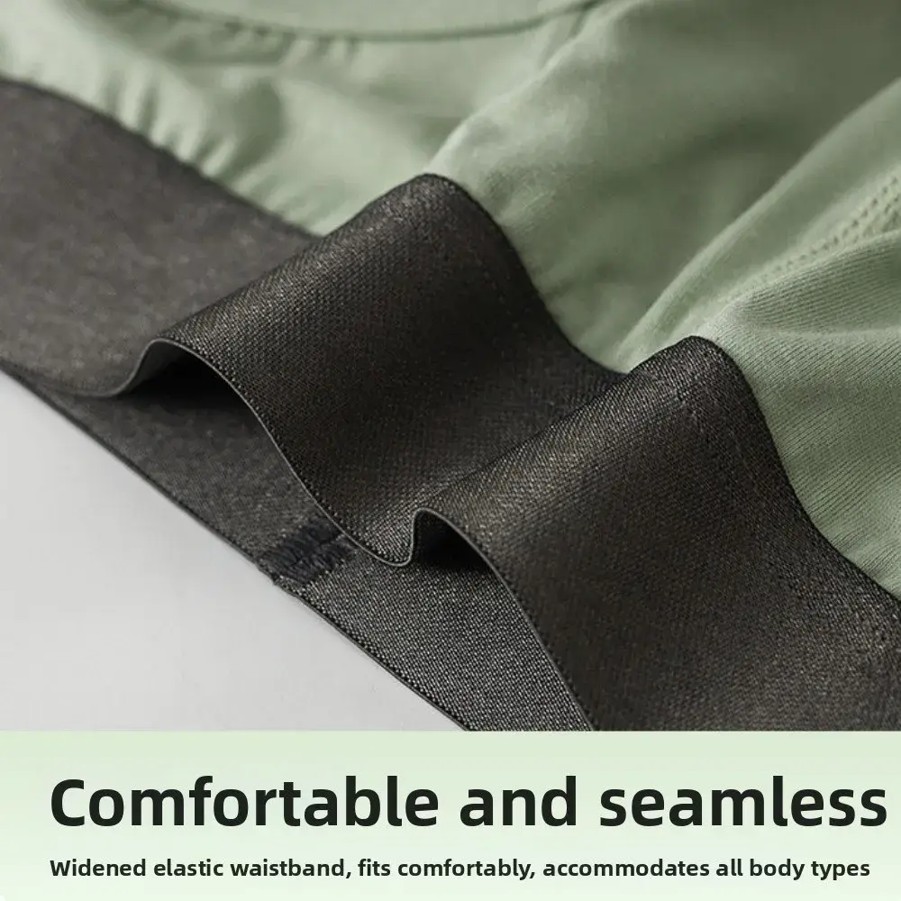 Bamboo Fiber Summer Thin Briefs Men Thin Underpants 2-in-1 Front Opening Men Front Opening Panties Breathable Lingerie — image 7