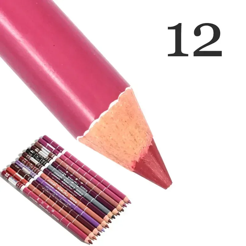 28Color Antifouling Lip Liner Professzionális rúzstoll Precise Waterproof Lip Outline Ceruza ajak smink Tartós szemceruza Krémes — image 27