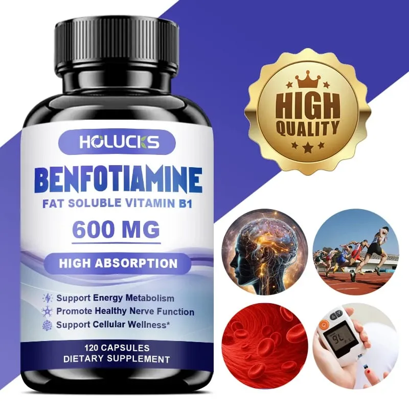 Benfotiamine Capsules Help Maintain Healthy Glucose Metabolism Support Nerve Health Cellular Protection Antioxidant Defense — image 2