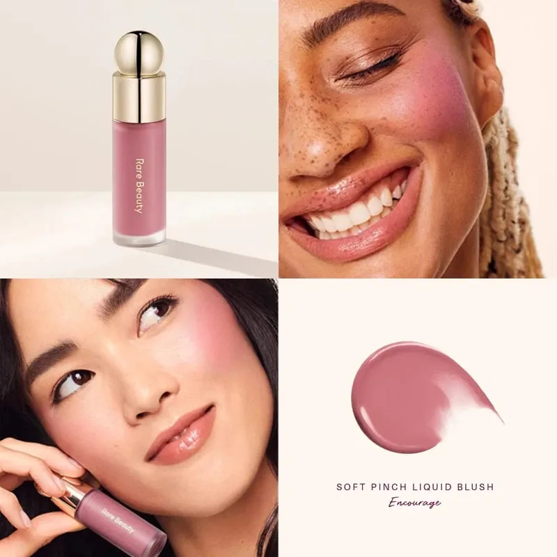Rare Beauty Liquid Blush Μεταξένιο και Γλιστρά στην Ομαλή Φύση Μεγάλης διάρκειας Πλούτο Happy Hope Delight Stained Lipstick Gloss Μακιγιάζ — image 10
