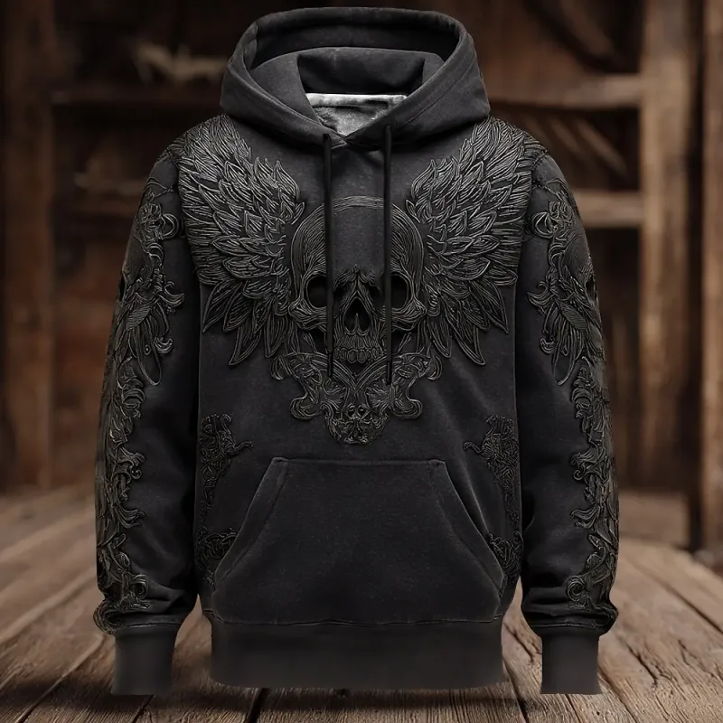 Halloween Men's 3D Bat Sweatshirt Punk Crew Neck 3D Print Club Streetwear Drawstring 3D Print Fall Winter Designer Hoodies — image 14