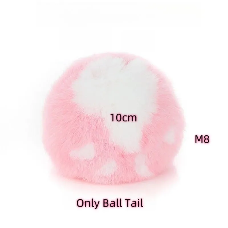 Small Silicone Butt Plug Dildo Vaginal Plug with Detachable Fake Soft Fox Rabbit Tail for Couple Anal Bead Dilator Sex Toys