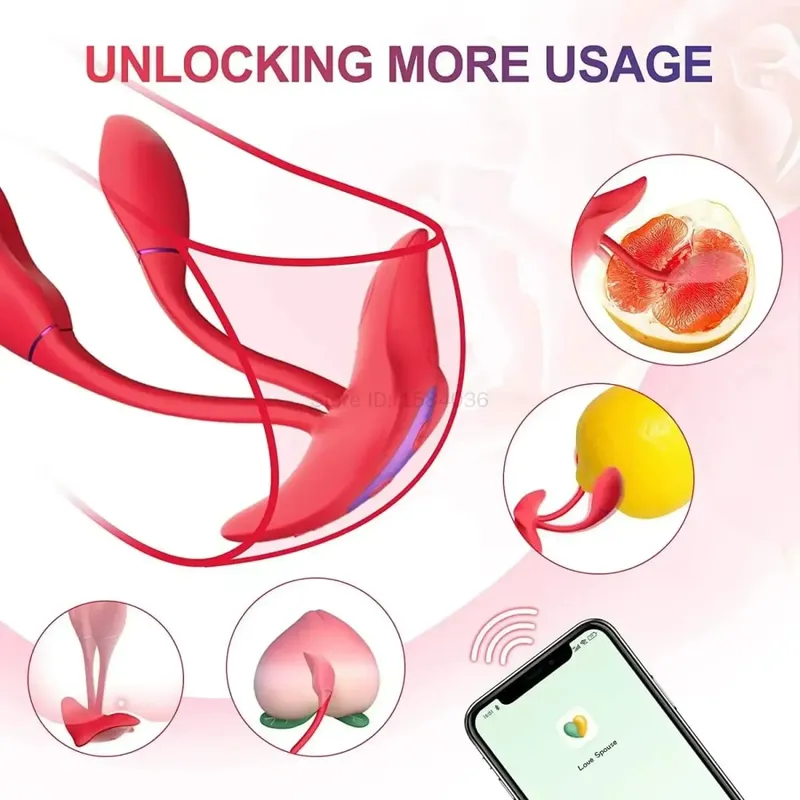 ​9 Speeds APP Control Vaginal Vibrators G Spot Anal Dual Massager Wearable Vibrating Egg Stimulator 18+ Adult Sex Toys for Women