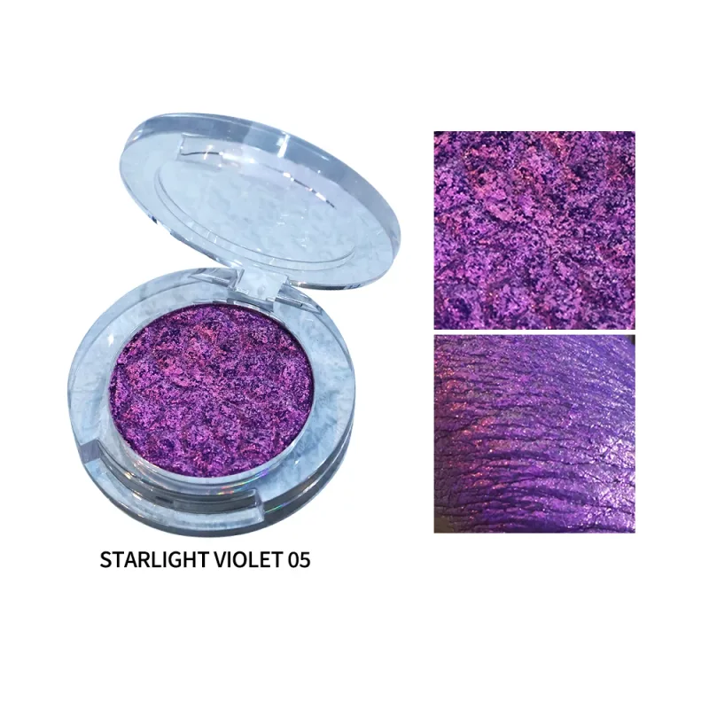 Chameleon Eye Palette szemhéjpúder paletta - személyre szabható duokróm préselt szemhéjfesték szett Glitter Infused Pearlescent Finish Pri — image 11