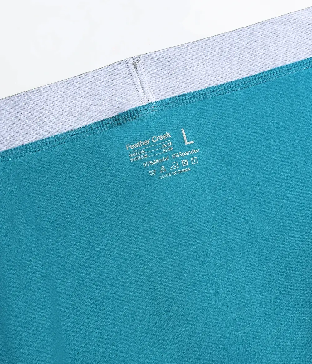 Large bag flat corner pants, long men's underwear sports shorts — image 21