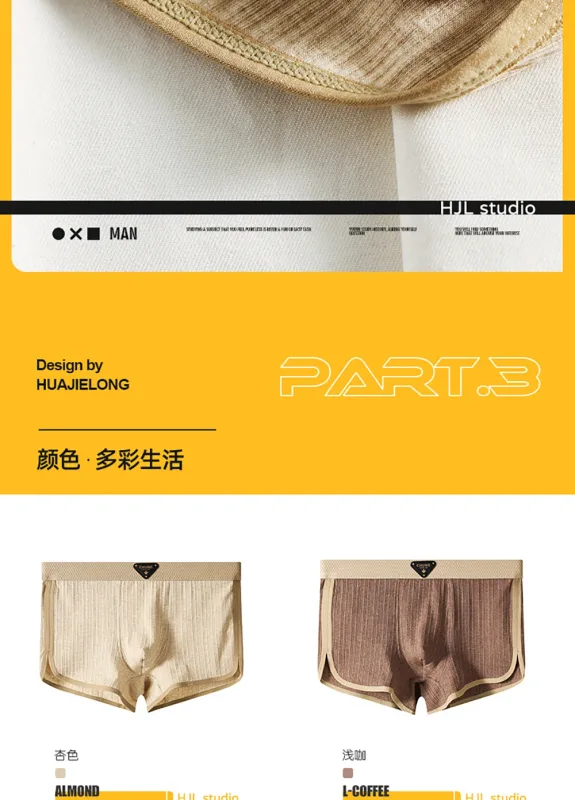 3 unidades/pacote 100% algodão sólido listrado calcinha masculina para 40-100kg malha respirável virilha cuecas boxers de cintura alta elástica — image 8