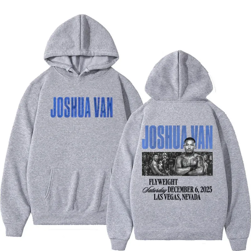 Joshua Van Hadiah Penggemar Tak Takut Hoodie Pakaian Pria Kaus Estetika Kekerasan Kasual Pullover Hoodie Bulu Penghangat Tubuh — image 6