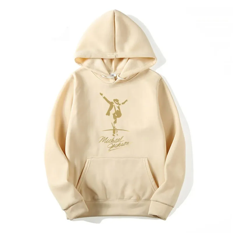 Moletons masculinos Michael Jackson Gold