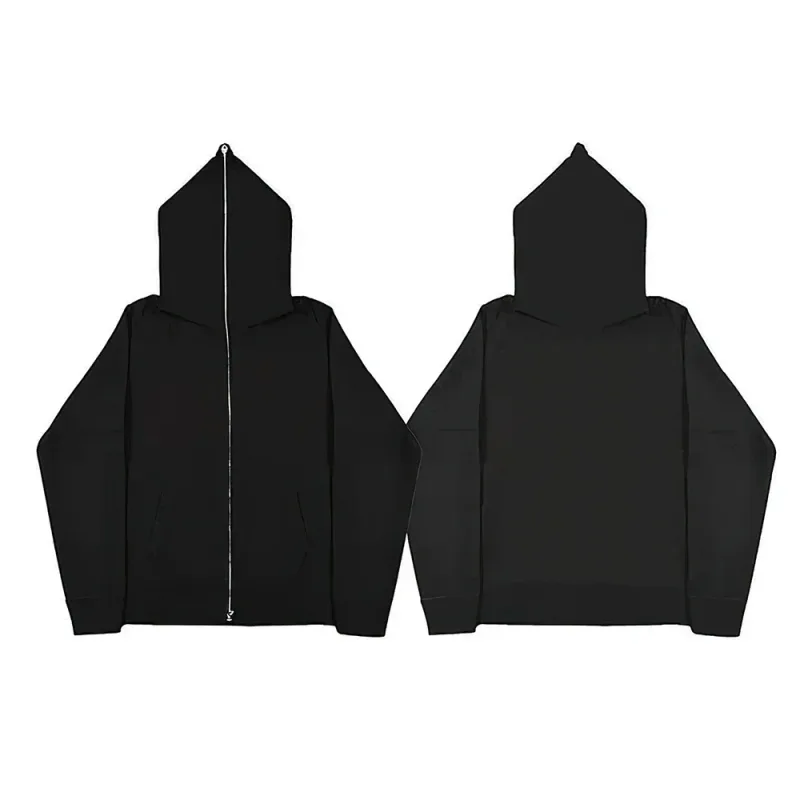 Huvjackor med dragkedja för män och damer med dragkedja huvtröjor fritidskoftor streetwear hip-hop PVDY2K kläder vårmode — image 4