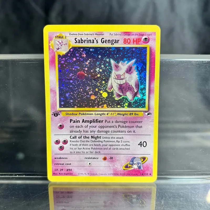 Holographic PKM Single Cards Charizard EX Pikachu 1st Edition Neo Mewtwo Συλλογή καρτών μεσολάβησης PTCG Battle Cards Παιχνίδια Δώρα