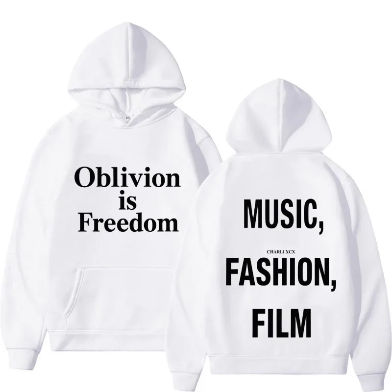 XCX Album Musik Fashion Film Tour 2026 Hoodie Cetak Pria Wanita Fashion Pullover Kasual Hip-Hop Kaus Hadiah Penggemar