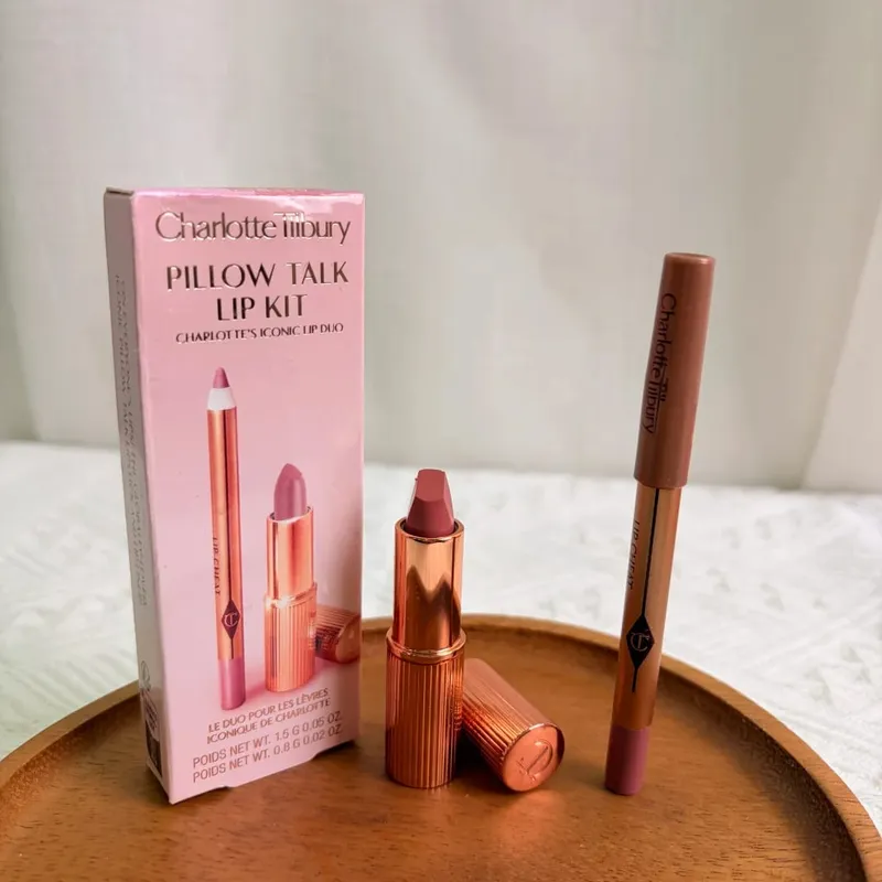Σετ κραγιόν Charlotte Tilbury Matte Smooth & Lip Liner Set Creamy Blendable & Setting Spray Set Dewy Refreshing 16H Wear Makeup — image 14