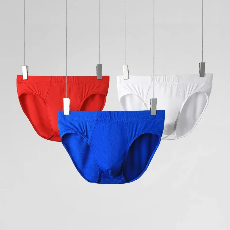 Men's underwear, men's briefs, summer thin modal underpants, sexual charm, large-sized men's low-waisted breathable shorts — image 3