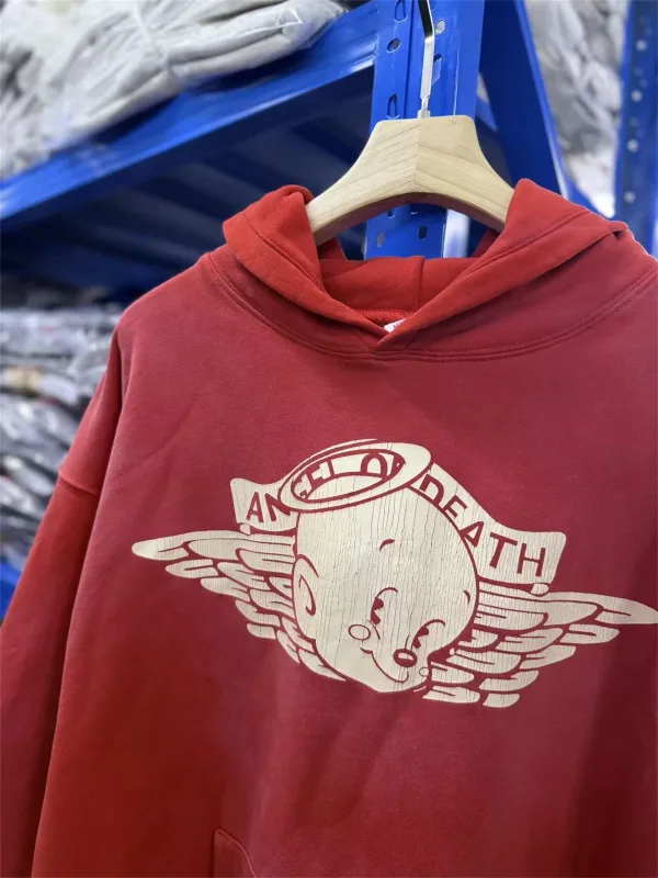 26SS SAINT OF MICHAEL Mxxxxxx BABY MICHAEL HOODIE Printed Distressed Long Sleeve Hooded Sweatshirt Cotton Hoodies For Men — image 15