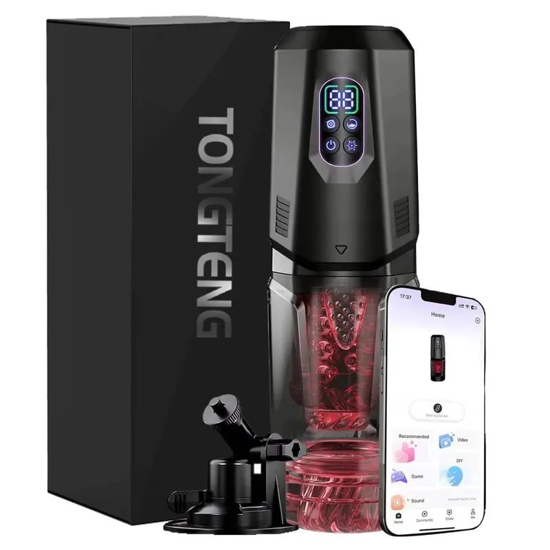 Automatic Masturbator Stroker Adult Toys with 7 Thrusting Rotating 7 Licking Vibrating Modes Hands-Free Sex Machine Pocket Pussy — image 3