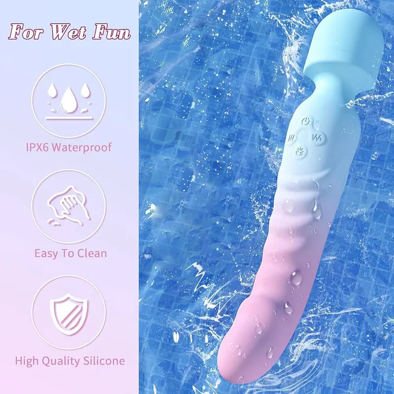 3 ΣΕ 1 Λειτουργία Dildos Vibrator AV Machine Magic love Wand Clitoris G Spot Stimulator Γυναικείο μασάζ κόλπου Γυναίκα Ενήλικες σεξουαλικά παιχνίδια 18