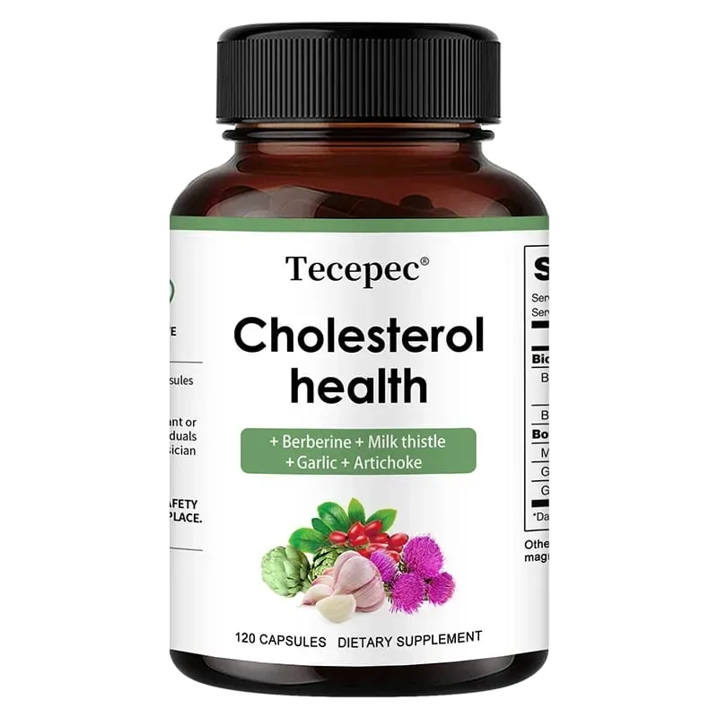Cholesterol Support Supplement - Contains Berberine Artichoke and Garlic To Support Healthy Cholesterol Levels and Natural Heart Health