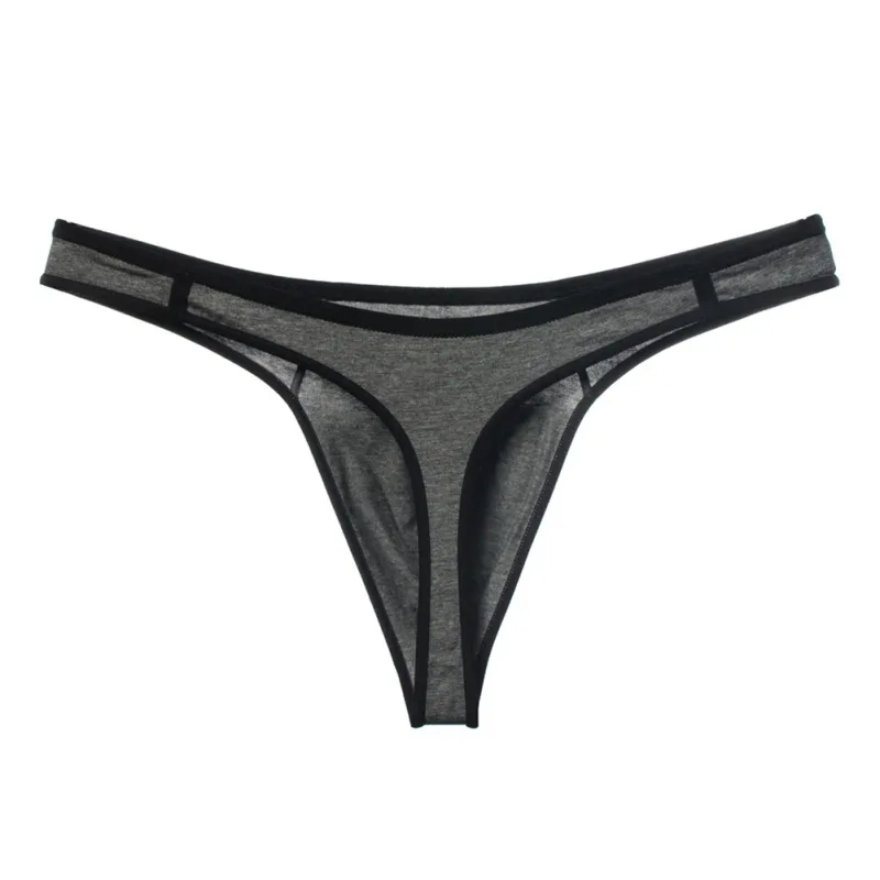 Men Cotton Seamless Thin Breathable Adult Underwear Underpants Extreme Men's Panties Sexy Accessories Hot Thong G-String T-Back — image 5