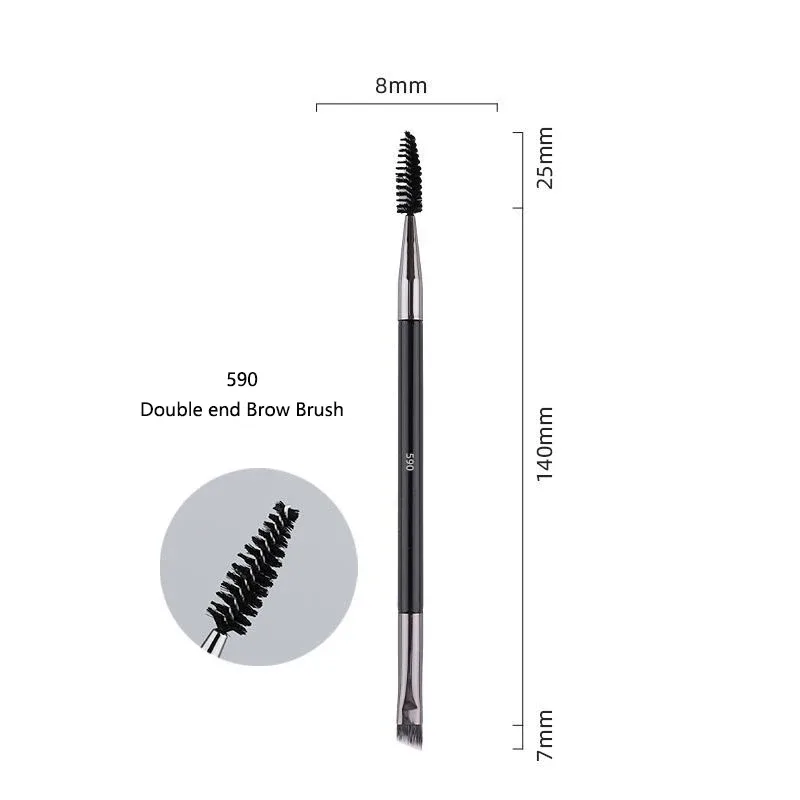 1pc Pro pinceaux de maquillage fond de teint poudre ventilateur maquillage brosse Contour 3D pointillé fard à paupières correcteur angle sourcils ombre outils