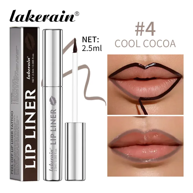 Lakerain Peel Off Lip Liner עמיד למים עמיד למים תוחם שפתיים צבע עמיד לאורך זמן. — image 11