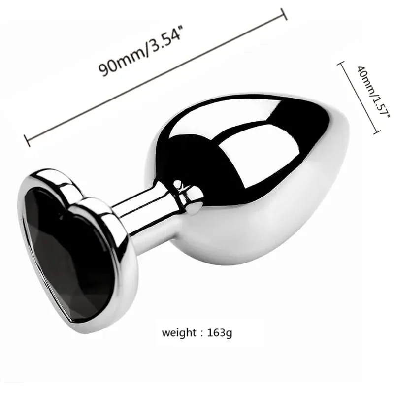 3 Sizes Metal Anal Plug Jewelry Base Beginner To Expert Butt Plug Tail Female Male Adult Toys Dildos Adult Sex Toys Couples