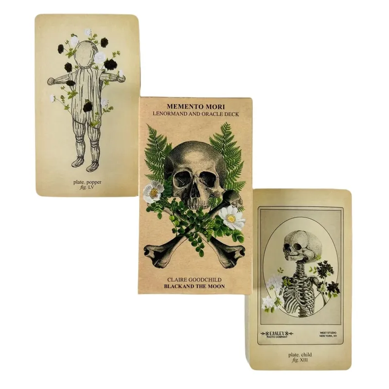 1 pc Memento Mori Lenormand ו-Oracle Deck קלפי משחק באנגלית — image 3