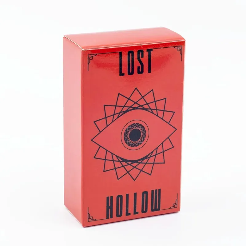 Σετ παιχνιδιών Lost Hollow Tarot 80 καρτών με Οδηγό - Κόκκινες επιχρυσωμένες άκρες ιδανικές για οικογενειακά πάρτι Συμπαγές μέγεθος 10,3x6 cm — image 3