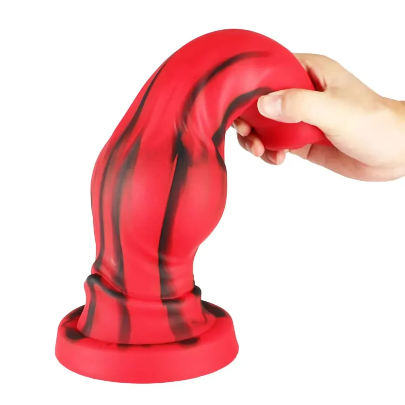 Malaking Silicone Fantasy Animal Dildo Anal Plug Prostate Sex Para sa Mga Lalaki Babae Big Knot Dog Dildo Suction Cup Butt Plug Cock Sex Toys18 — image 5