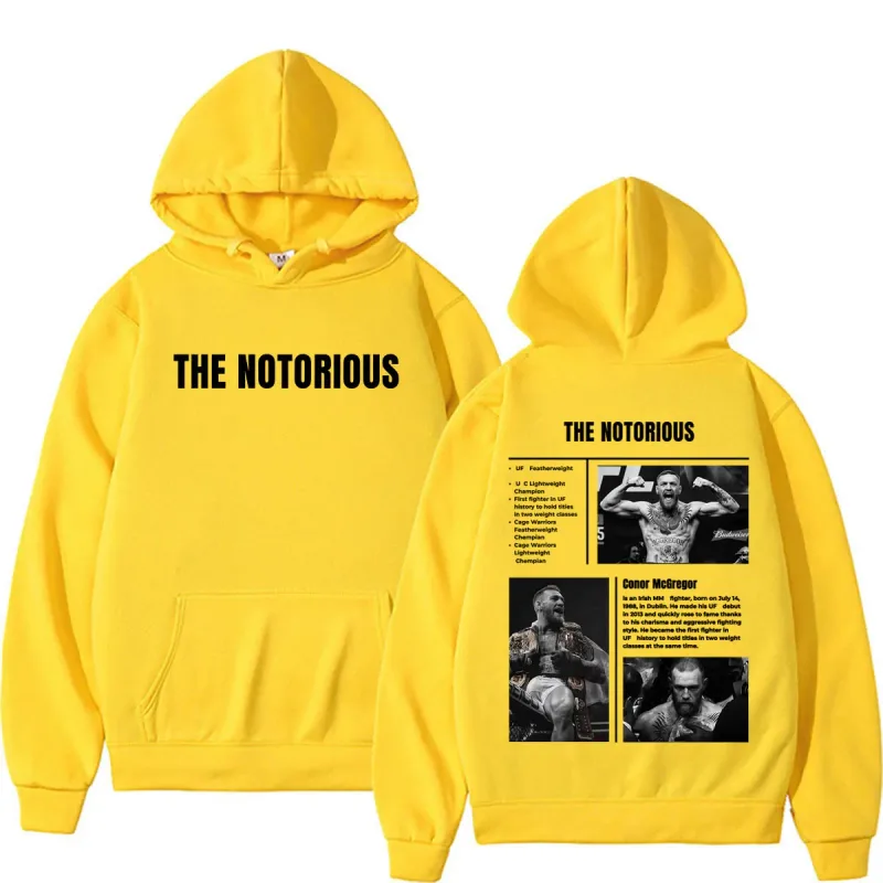 Limited The Notorious Conor McGregor Sweatshirts Men Women Violence Aesthetic Gothic Hoodies Autumn/Winter Long Sleeve Pullovers — image 12