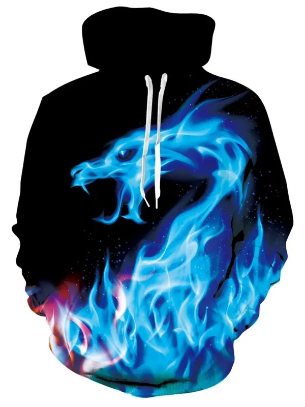 Men's Hoodies Animal Cat Print 3D Patternv Hooded Autumn Pullover Sweatshirt na May Pocket Hoodie Streetwear Maluwag Kumportable — image 9