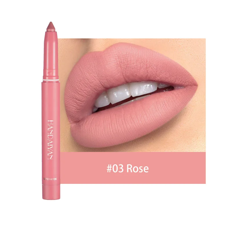 Waterproof Cherry Red Matte Lipstick Sexy Lipliner Pencil Plumping Stain Natural Nude Pink Lip Liner Outline Lips Contour Makeup