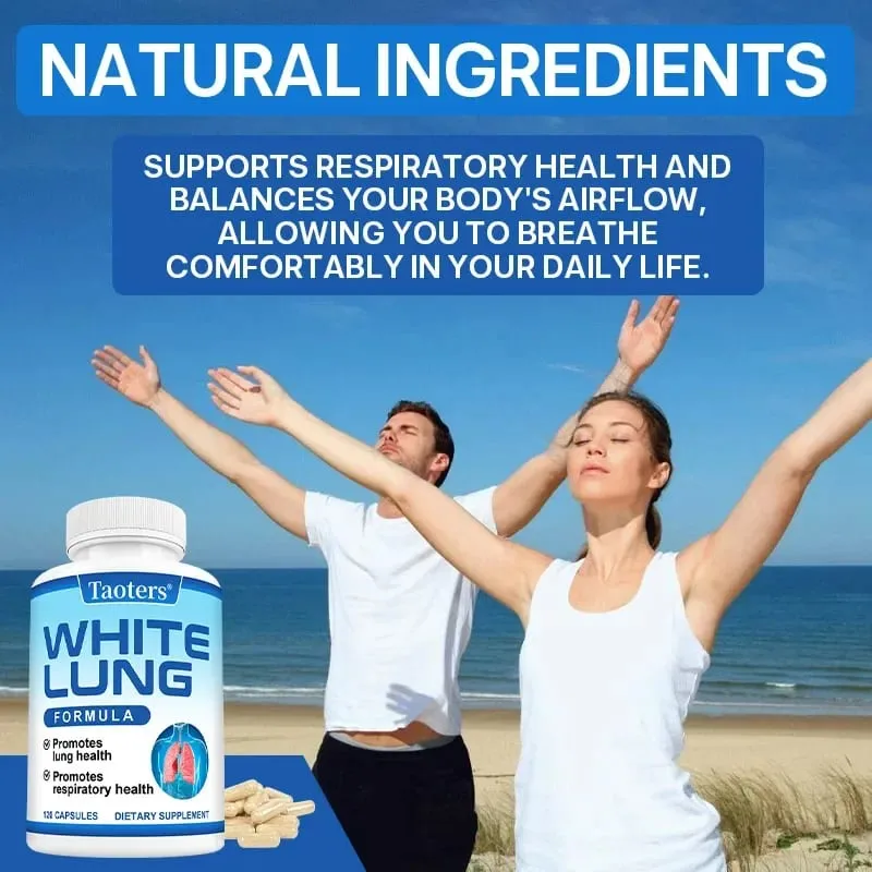 White Lung - with Quercetin Bromelain Vitamin D K Lung Cleansing and Detoxification Supports Lung and Respiratory Health — image 3