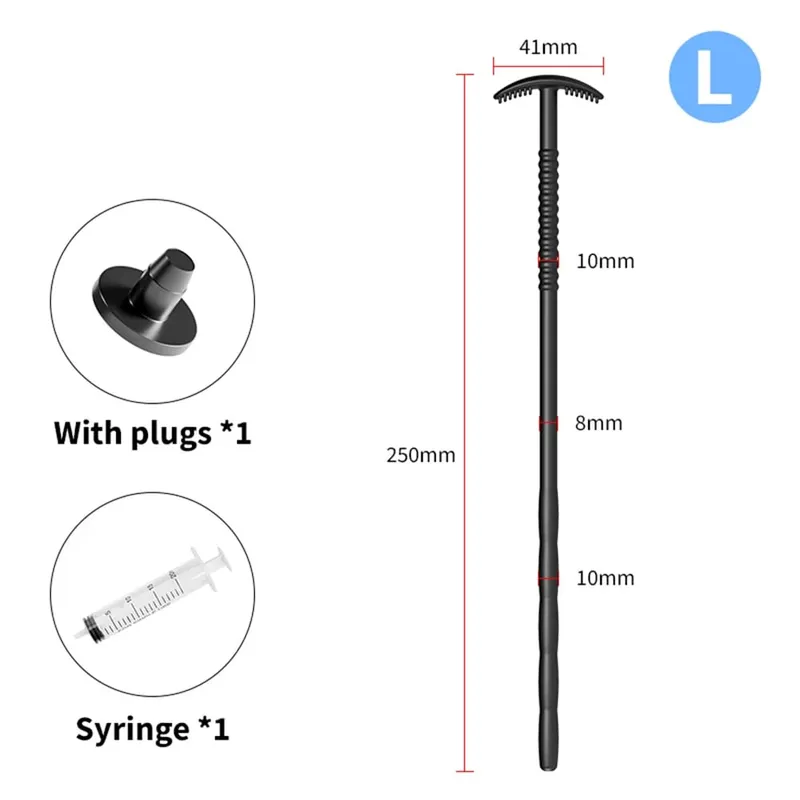 Hollow Penis Plug Enema Flush Silicone Stick Catheter Urethral Sounding Dilation Male Masturbator Sex Toy for Adult Man Expander