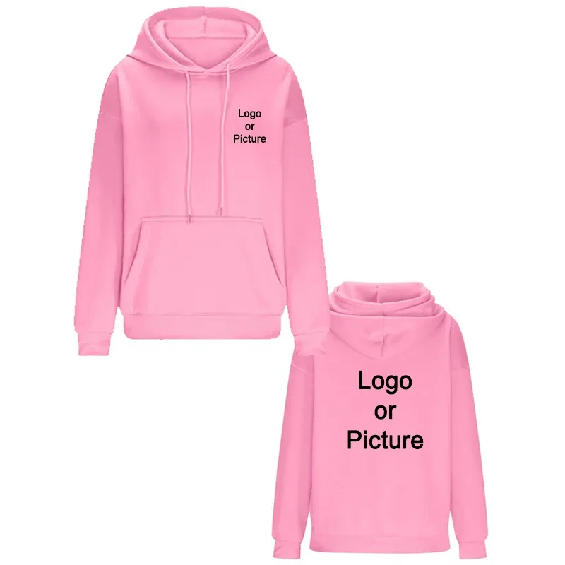 Diy design oversize hoodies moda feminina personalizado impresso solto manga longa ombro gota manguito sweathsirts pullovers sudadera — image 9