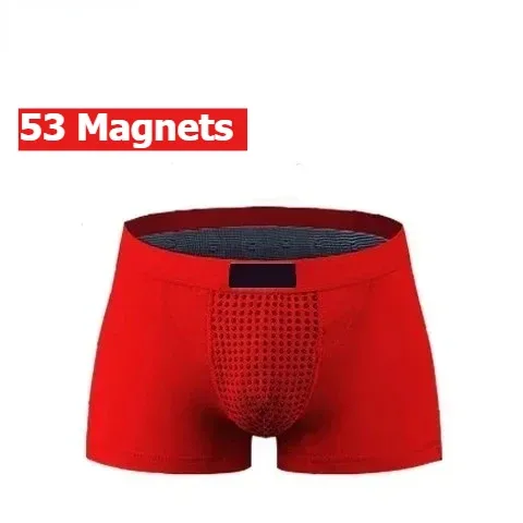 Upgraded 53 Magnets Boxer Briefs for Men Magnetic Therapy Pain Relief Blood Circulation Brazilian Underwear Size L to 5XL