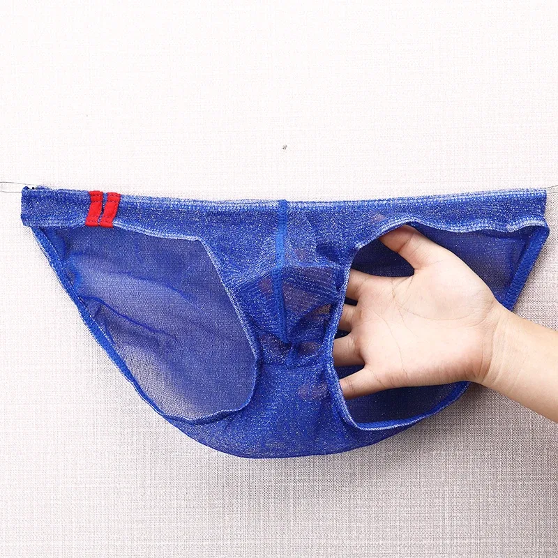 Men's Underwear Briefs Ultra Thin Low Rise Mesh Breathable Panties — image 15