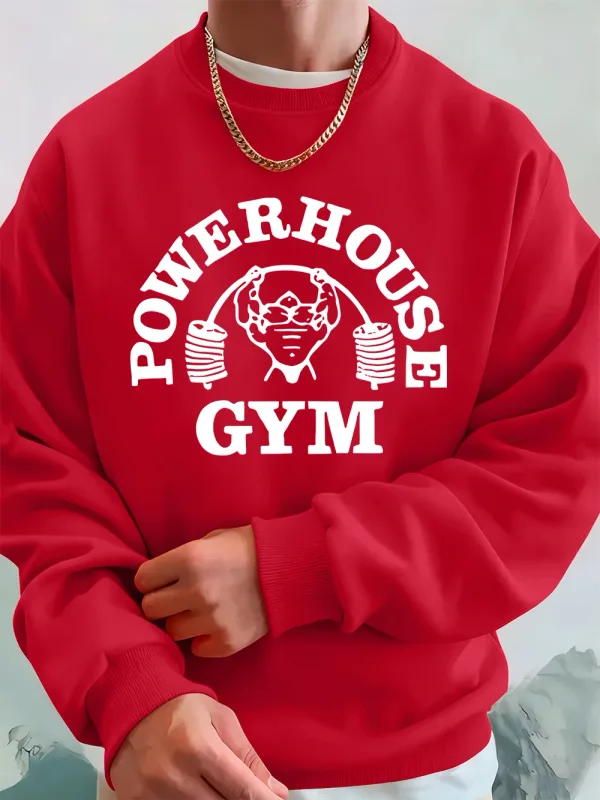 Powerhouse ginásio carta impressão moletom masculino inverno velo quente hoodie coreano solto crewneck pullovers hip hop roupas masculinas — image 32