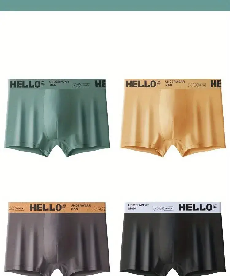 10Pcs/Set Men's Underwear High Stretch Boxer Shorts Breathable Soft Men's Shorts Comfortable Aisa Size L-4XL Men Briefs — image 12
