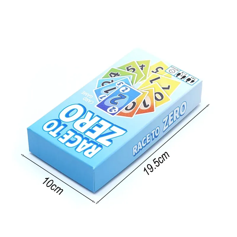 Race to Zero Card Game Fast Speed Strategy card game for Family Friends and Party Παίξτε Διασκεδαστικό Ανταγωνιστικό Αριθμό Ταξίδι Διασκέδαση — image 5