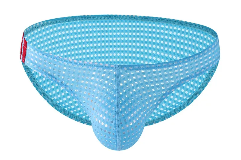 Cuecas masculinas verão respirável buracos roupa interior u convexo fino cintura baixa cuecas masculinas deslizamento calzoncillos — image 24