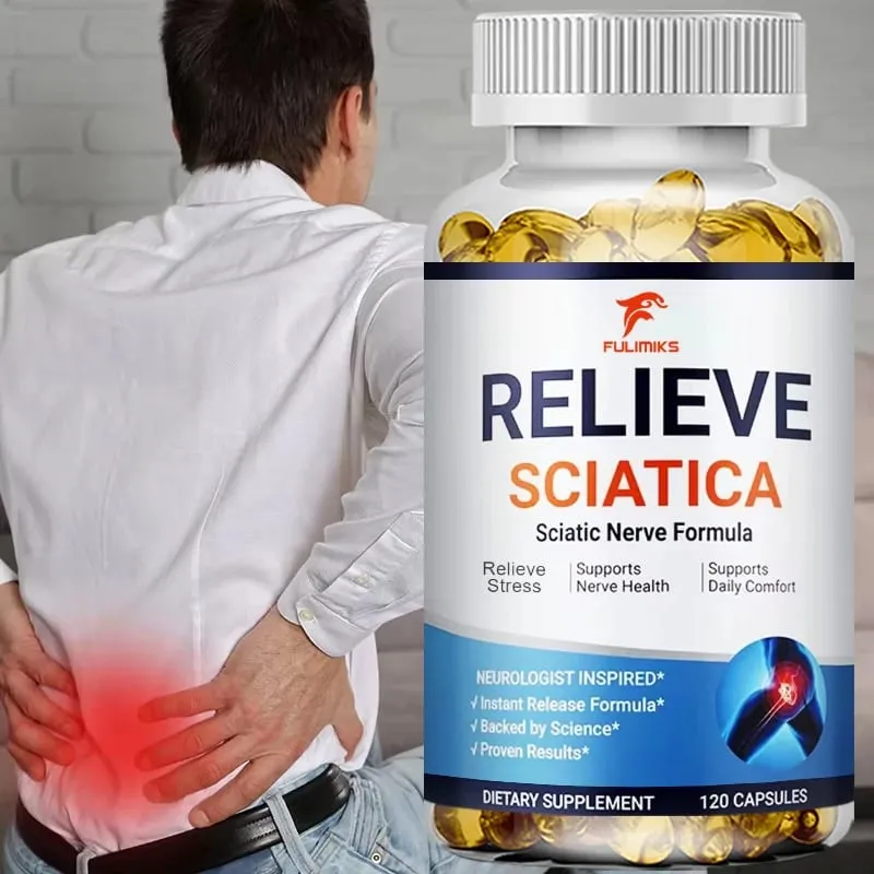 Relieve Sciatica Capsules - Helps Relieve Joint Pain Supports Daily Nervous System Bone & Nerve Health Balances Inflammation — image 2