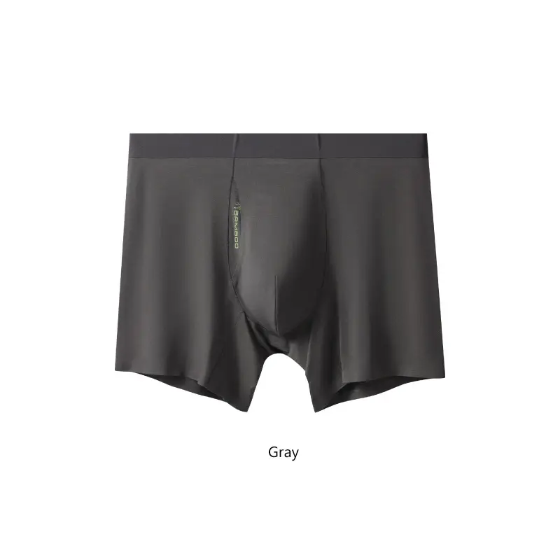 2pcs New Bamboo Fiber Man Underwear Lengthen Sport Men Boxers Regenerated Fibers Underpants L XL XXL 3XL 4XL Side Open Design — image 2