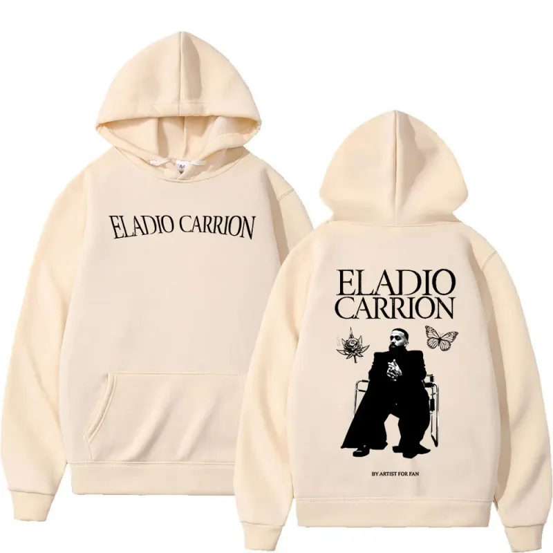 Rapper Eladio Carrion Hoodies Men's Women Clothing Fashion Oversized Pullovers Fleece Long Sleeve Hooded Sweatshirts Streetwear