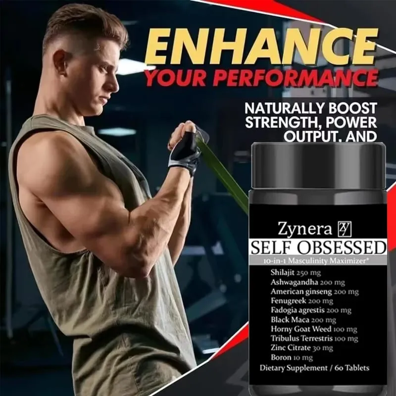 Ashwagandha Shilajit Maca Tablet Pen-is Supplement Anti-oxidation Immunity E-rection Capsules for Men — image 4