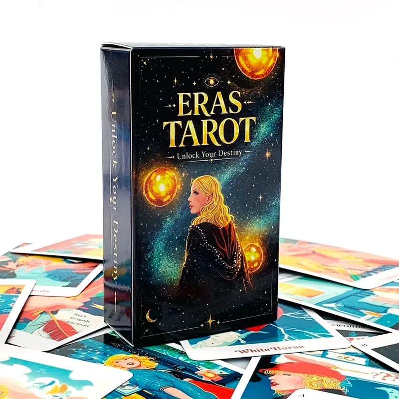 Eras Tarot Pakli Csillagos galaxis Kozmikus témájú Tarot Kártyák Misztikus Űrboszorkány Jóslás Társasjáték Sorsolvasás Meditációs Kártyák — image 2