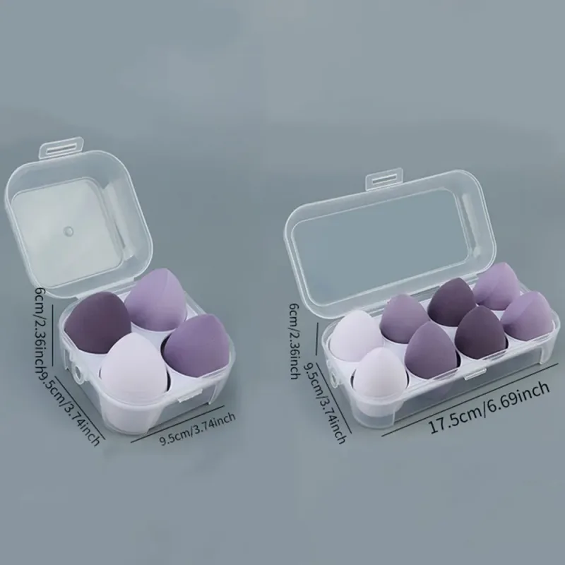 4/8db kozmetikai puff smink szivacs turmixgép Beauty Egg Soft alapozó szivacsok púderpuff női smink kiegészítők szépségápolási eszközök — image 3